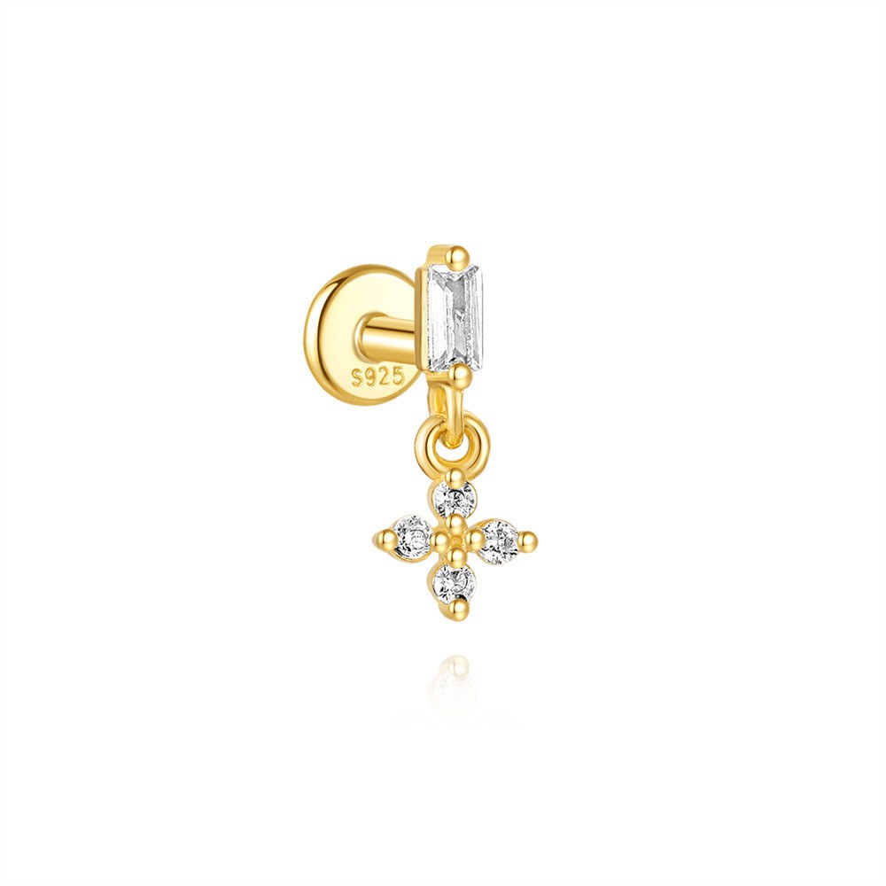 BRUNO Piercing KVÍTEK GOLD