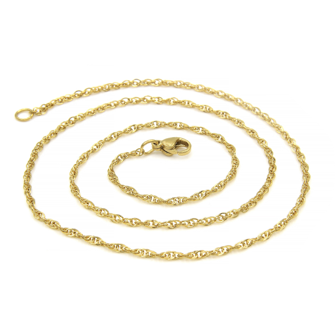 BRUNOshop.cz PROPLÉTANÝ řetízek GOLD 45/0,2 cm