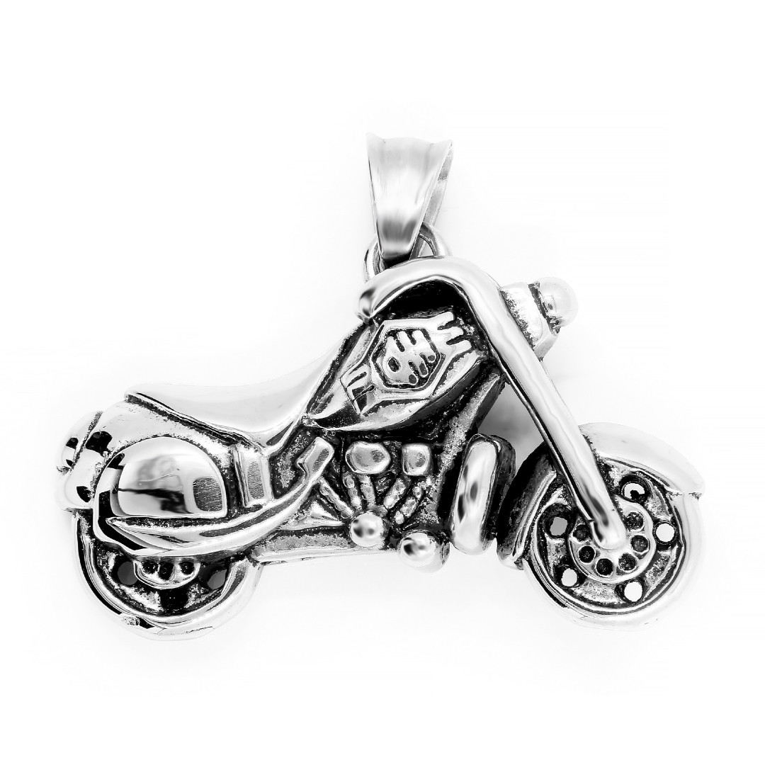 BRUNOshop.cz Přívěsek MOTORKA z chirurgické oceli