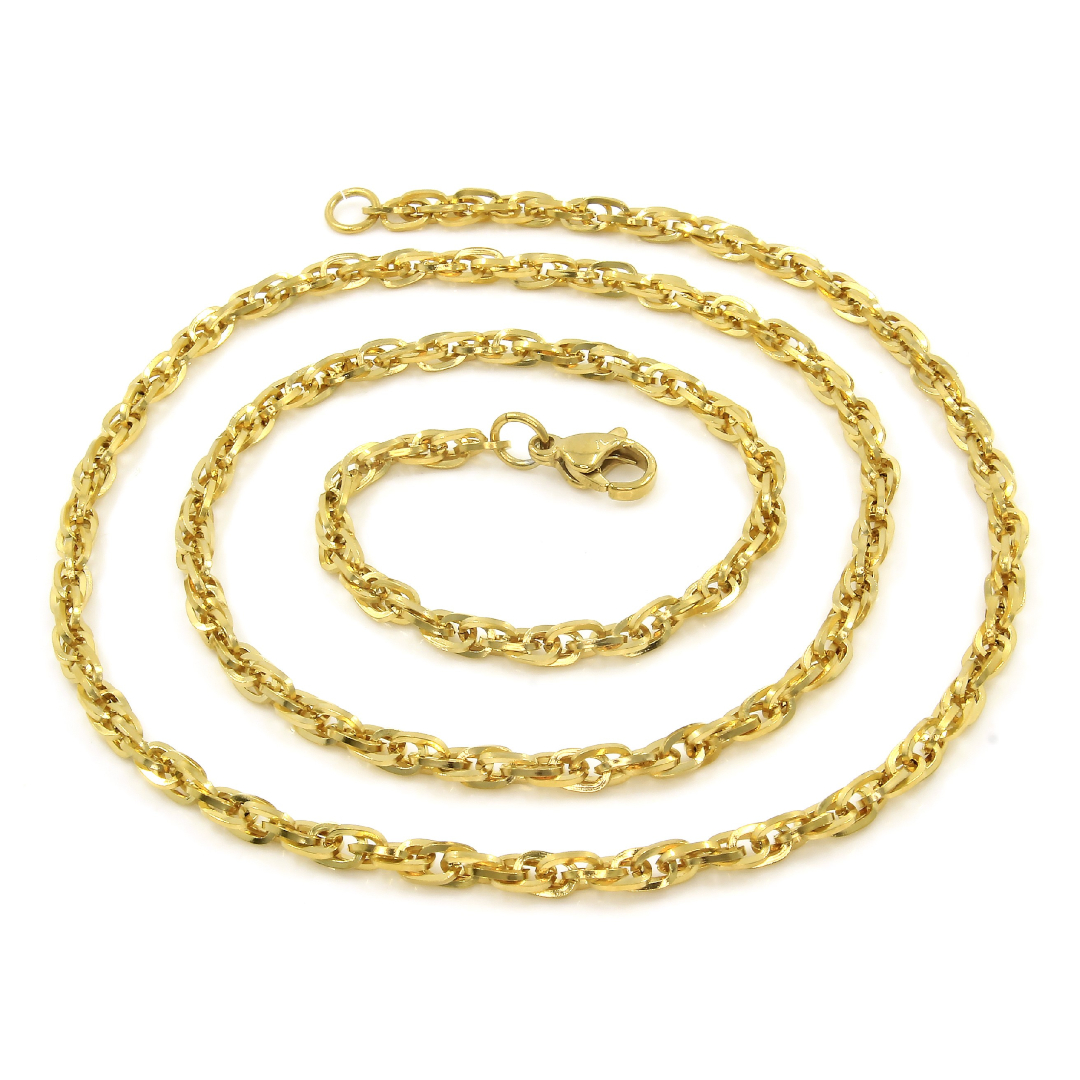 BRUNOshop.cz Proplétaný řetízek GOLD 50/0,3 cm