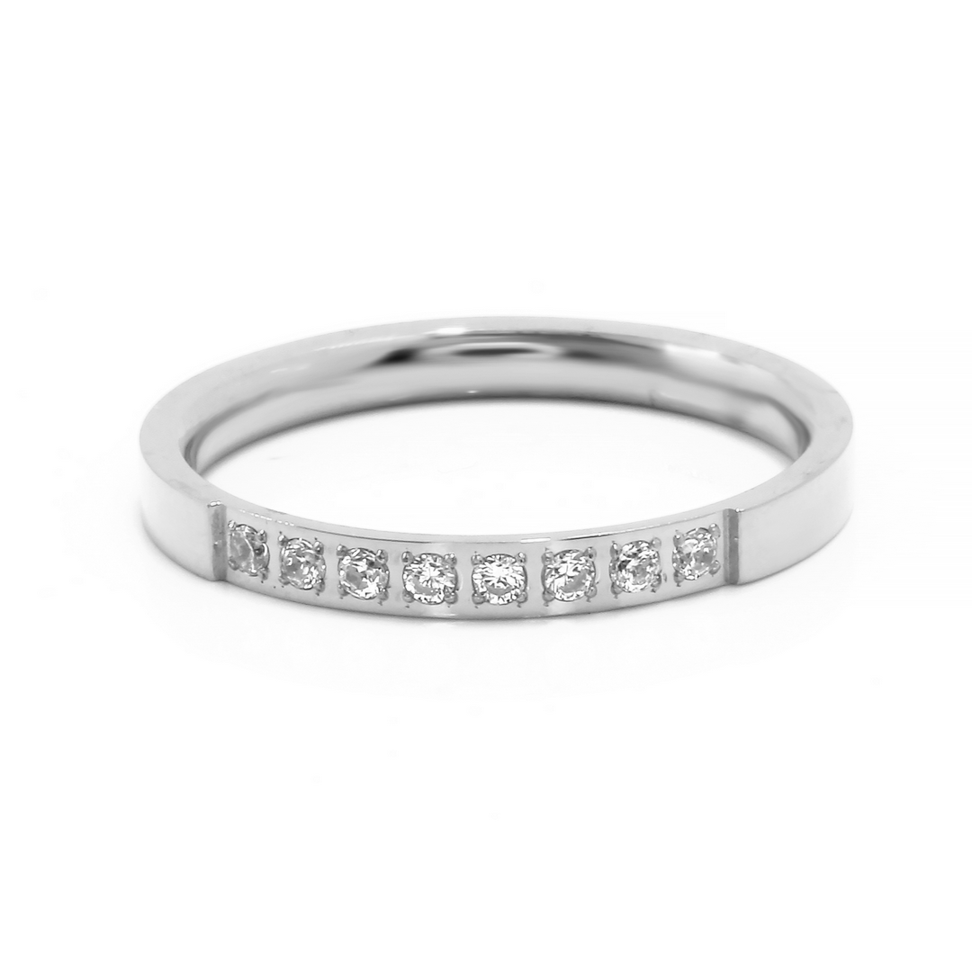 BRUNOshop.cz Prsten s kamínky III Velikost: 7 (EU: 54 - 56)