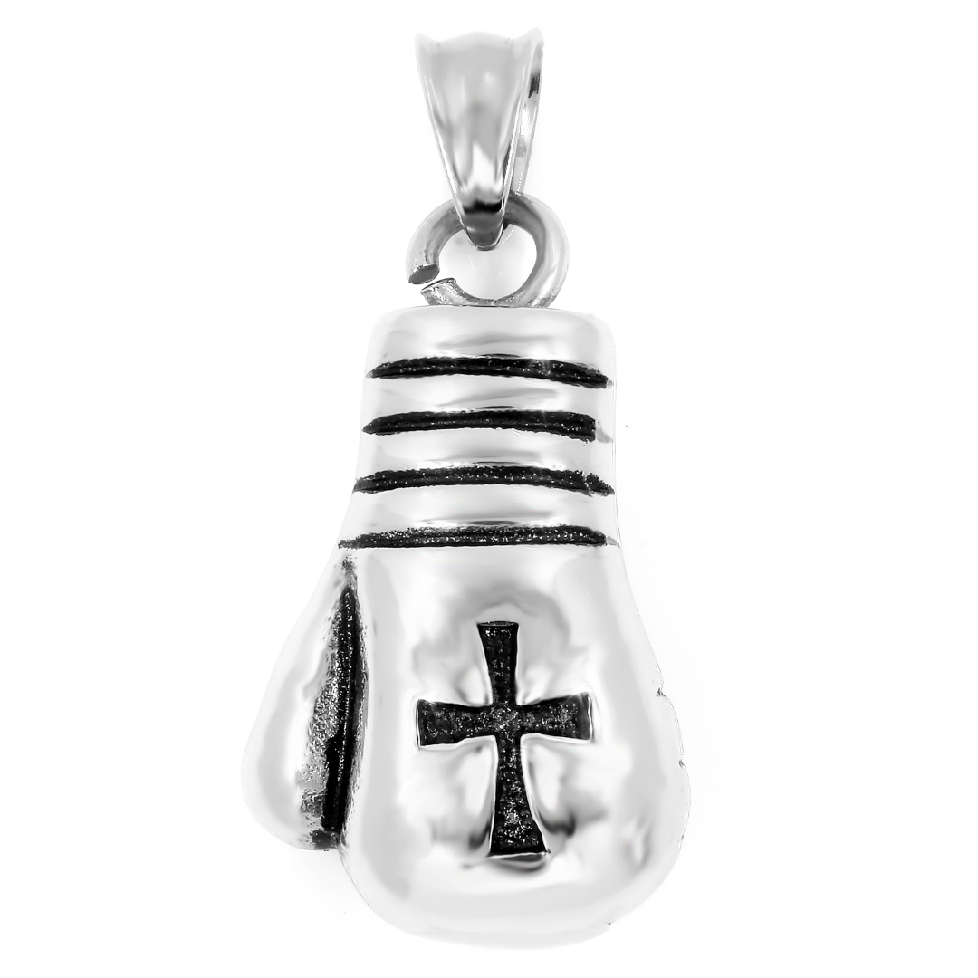 BRUNOshop.cz Přívěsek BOXERSKÁ RUKAVICE s křížkem