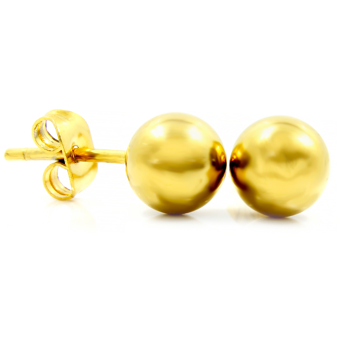 BRUNOshop.cz Náušnice KULIČKA GOLD 0,6 cm