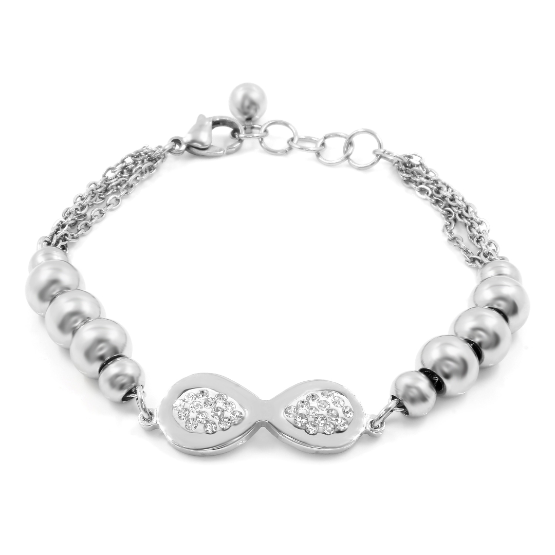 BRUNOshop.cz Náramek NEKONEČNO s kamínky