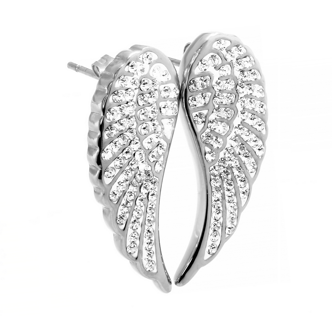 BRUNOshop.cz Náušnice ANDĚLSKÁ KŘÍDLA s kamínky