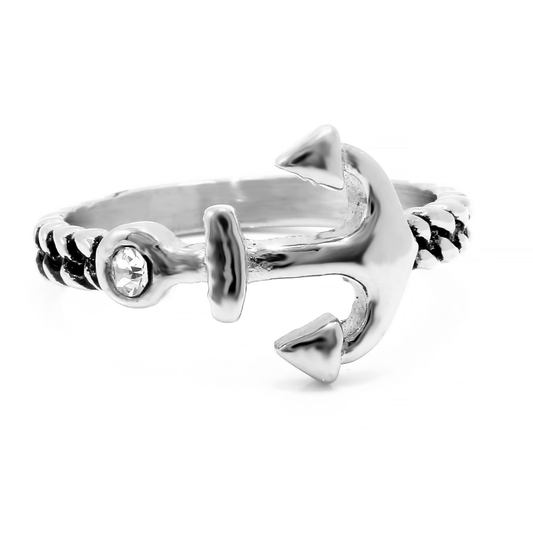 BRUNOshop.cz Prsten KOTVA s kamínkem Velikost: 6 (EU: 51,5 - 53,5)