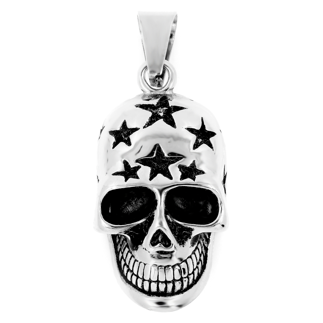 BRUNOshop.cz Přívěsek LEBKA s hvězdami