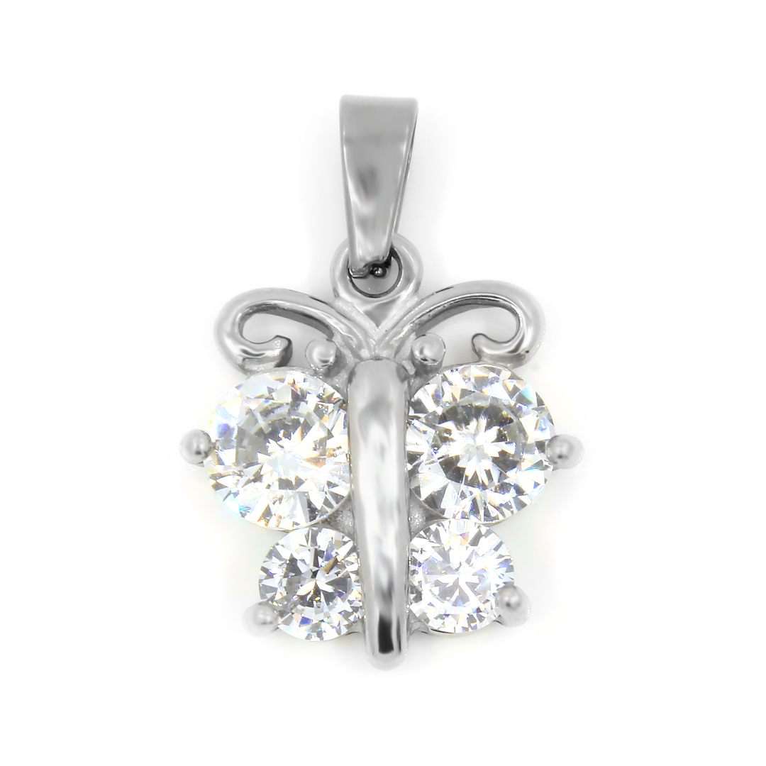 BRUNOshop.cz Přívěsek MOTÝLEK s kamínky