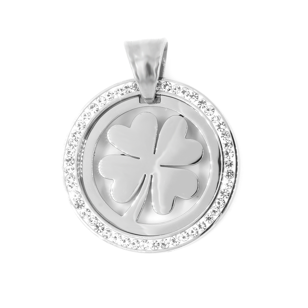 BRUNOshop.cz Přívěsek ČTYŘLÍSTEK s kamínky