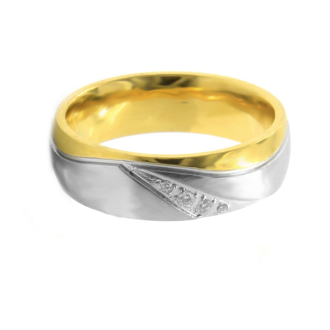 S2882 Dámský prsten DUO GOLD Velikost: 5 (EU: 49 - 51)