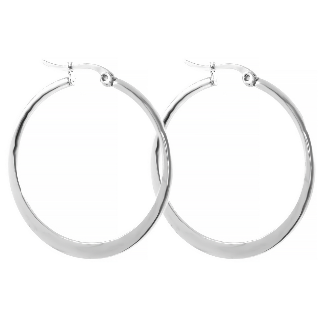 BRUNOshop.cz Náušnice ploché kruhy 2,5 cm