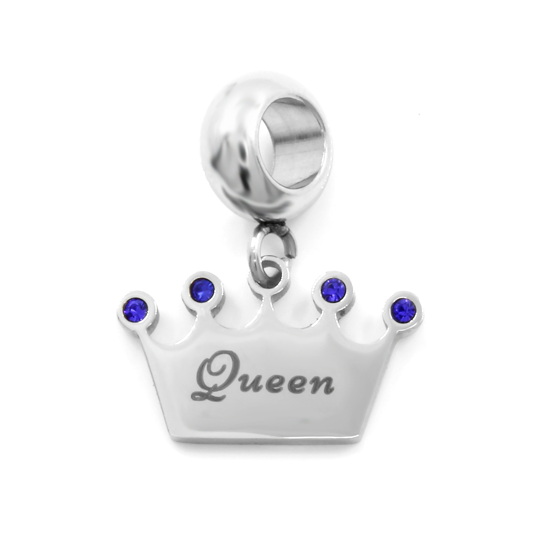 BRUNOshop.cz Visací přívěsek na náramek KRÁLOVNA s kamínky