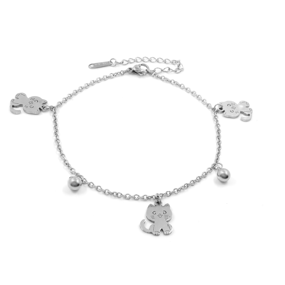 BRUNOshop.cz Řetízek na nohu KOČIČKY