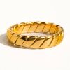 Prsten PIERRE GOLD (Velikost 7 (EU: 54 - 56))
