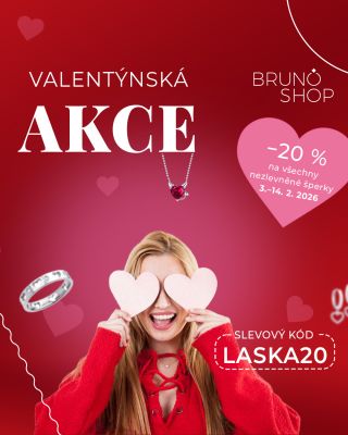 Valentýn plný šperků ❤️ Vyjádřete své city šperkem, který připomene vaši lásku na první pohled.💖 Získejte 20 % slevu na...