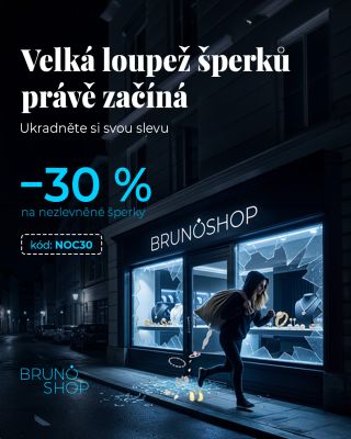 🛍️ Night Shopping 🛍️ Získejte okamžitou slevu 30 % na nezlevněné šperky s kódem NOC30! 💎 Pozor, nabídka vyprší přesně s...