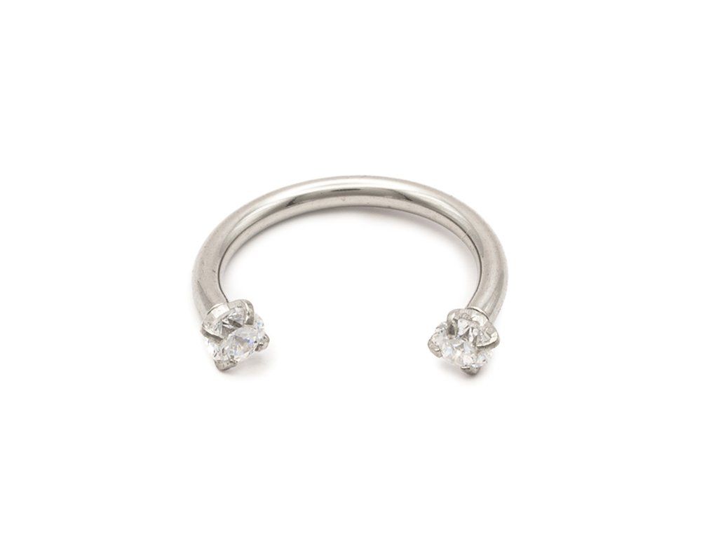 Patkó piercing KRISTÁLY ÉRINTÉS
