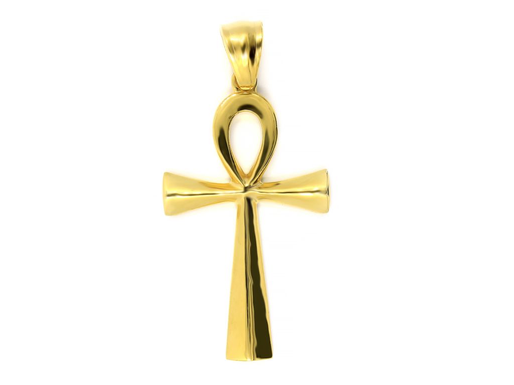 Nílusi ANKH kereszt - nemesacél GOLD