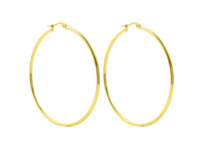 Fülbevaló körök GOLD 7 cm