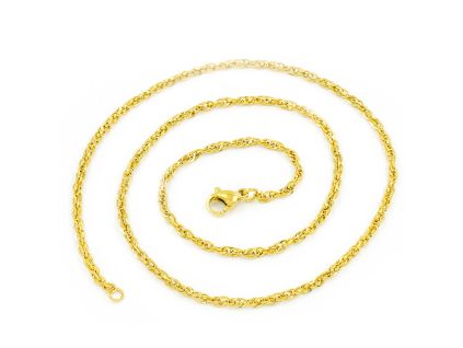 Fonott lánc GOLD 45/0,25 cm