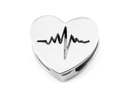 Medál lapos karkötőhöz EKG GÖRBE