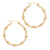 Fülbevaló karikák gömbökkel ROSE GOLD