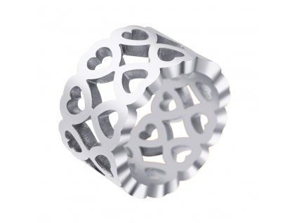 Prsteň DOUBLE HEART S3704