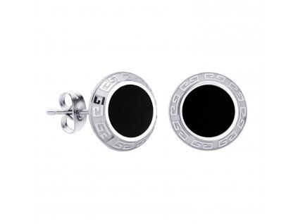 Náušnice BLACK so vzorom S3938