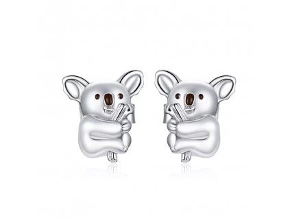 Strieborné náušnice KOALA Y0200