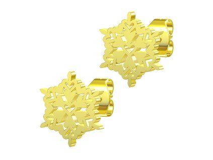 Náušnice VLOČKA GOLD S4261