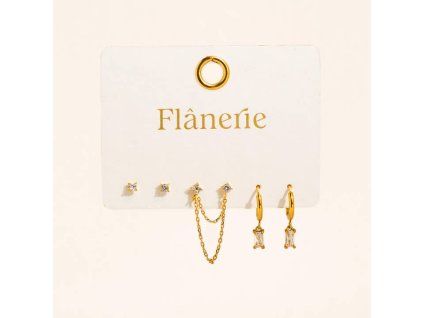 Náušnice ROUSSA 18K GOLD PLATED