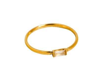Prsteň CÔME 18K GOLD PLATED