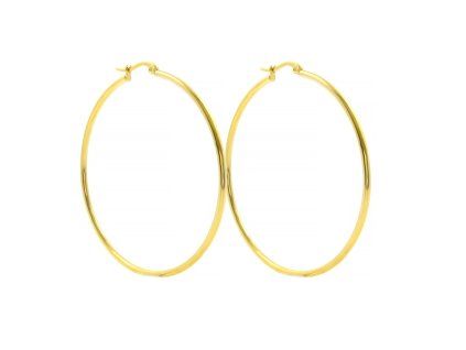 Náušnice KRUHY GOLD 5,5 cm S2689