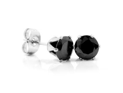 BLACK náušnice 0,5 cm S3181