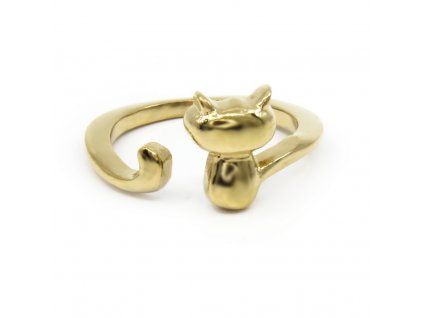 Prsteň MAČIČKA GOLD S3219
