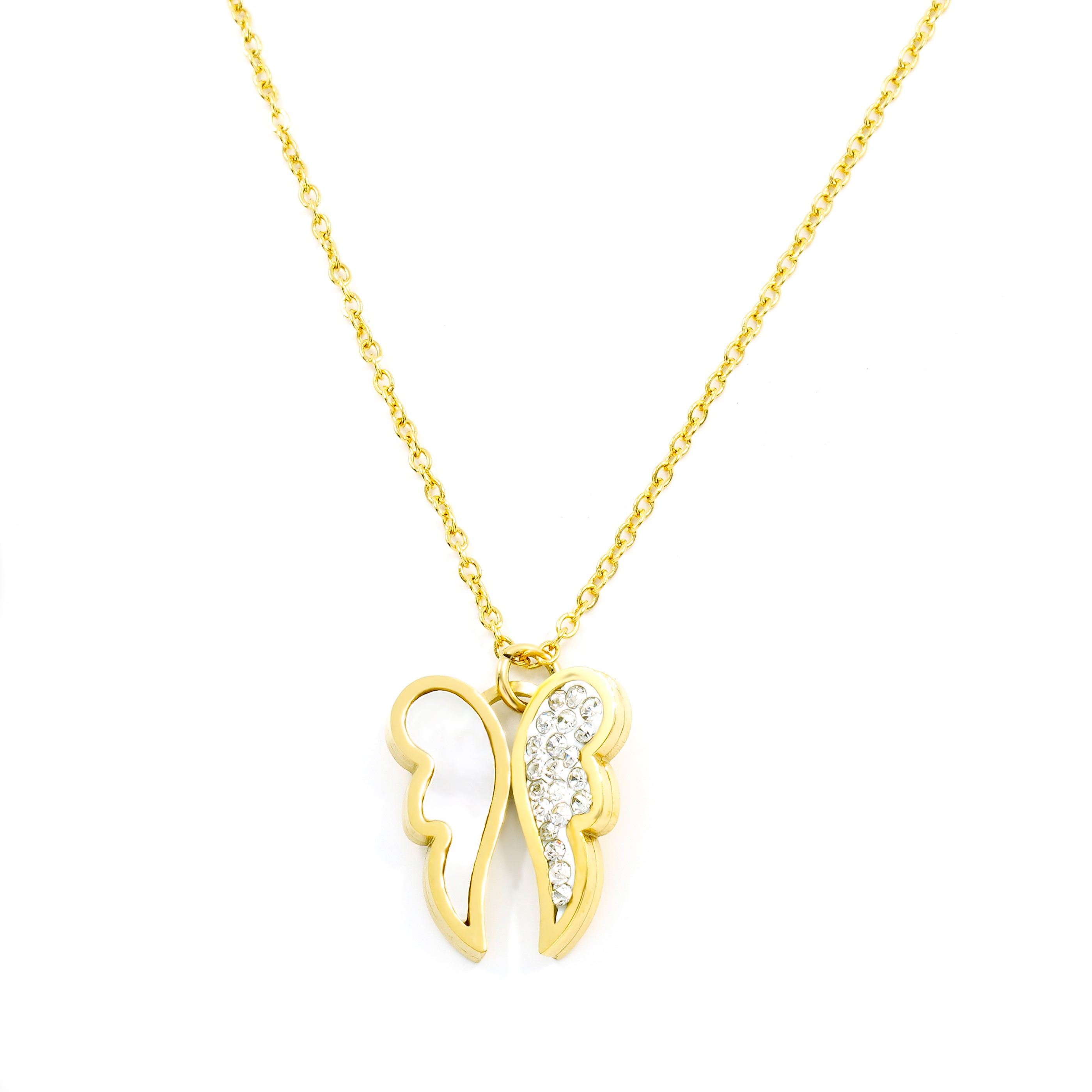Náhrdelník KRÍDLA WHITE GOLD S3870