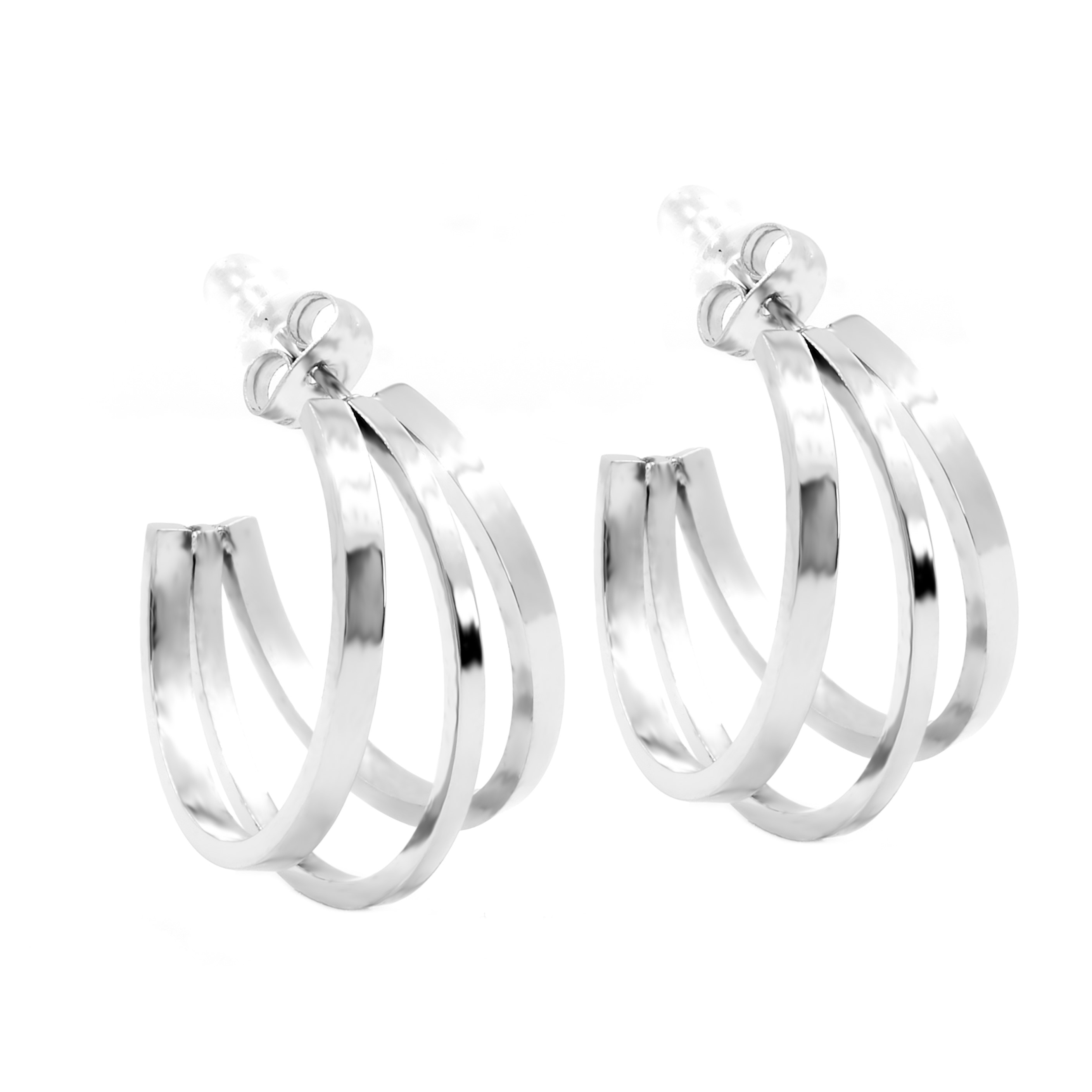 Náušnice TROJITÉ KRÚŽKY S3808