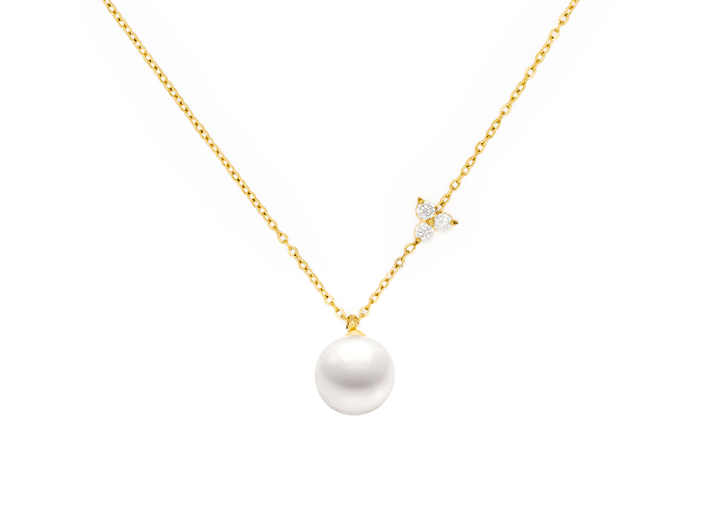 Náhrdelník PERLA s kamienkami GOLD S4547