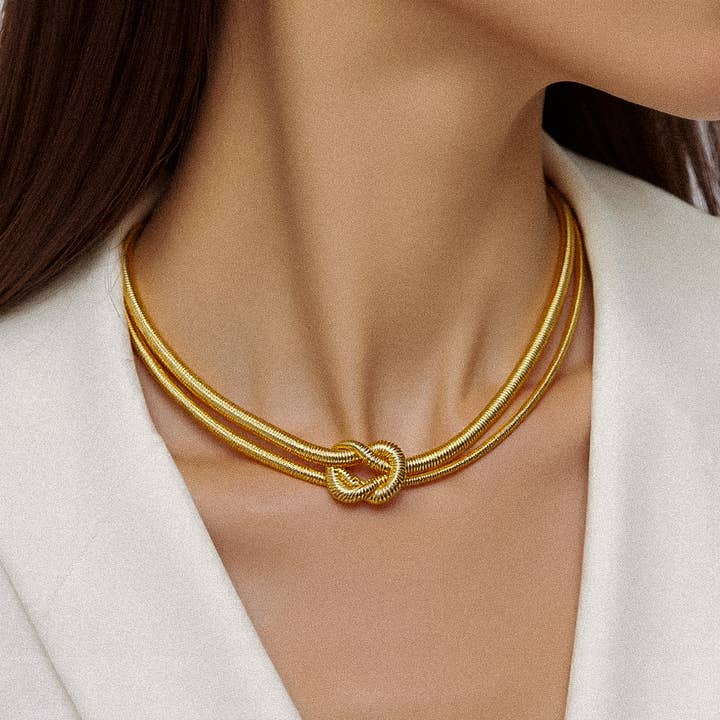Náhrdelník EVEREIGN 18K GOLD PLATED