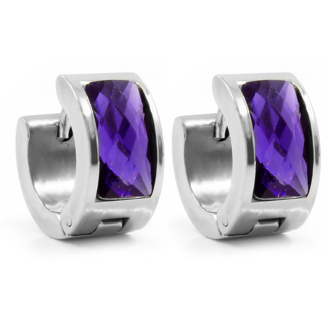 Náušnice KRÚŽKY PURPLE S0182