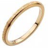 Jemný pieskovaný prsteň ROSE GOLD S4054
