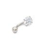 Piercing do pupka Trblietavá elegancia C0012