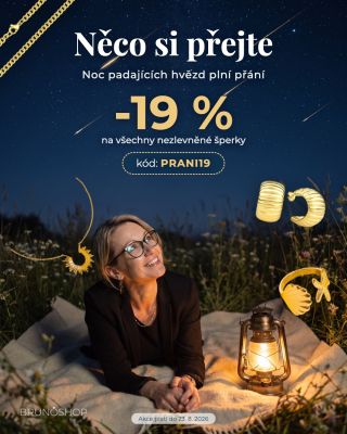 Splněná přání 🌠 Inspirujte se kouzlem Perseid a dopřejte si šperk, který bude zářit stejně jako padající hvězdy. ⭐ S kódem...