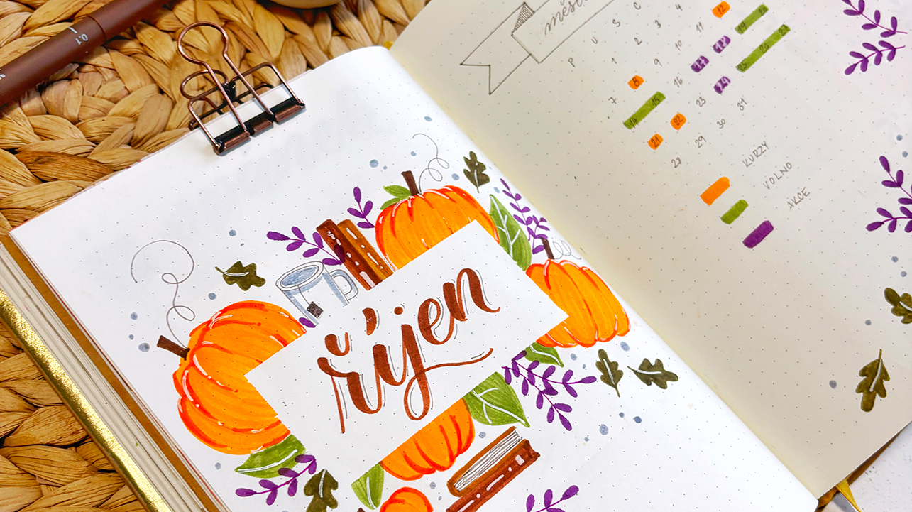 Říjnový Bullet Journal