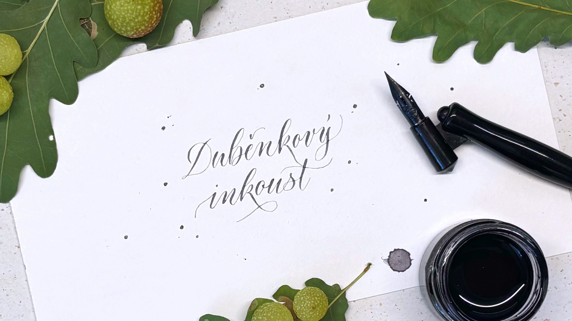 Duběnkový inkoust - recept