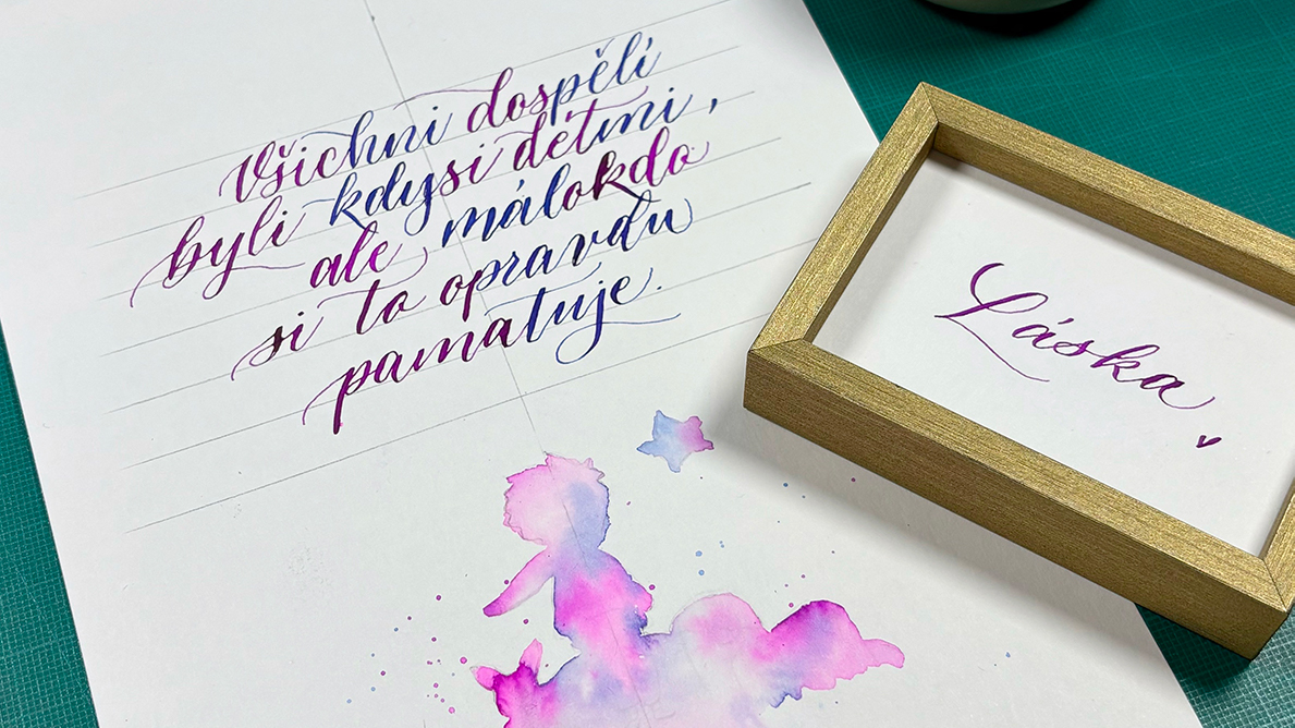 Malý princ a blending inkoustem