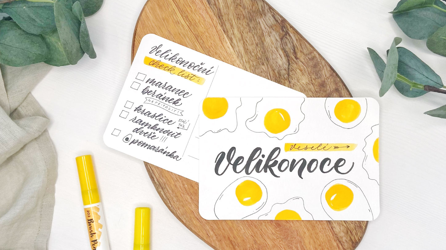 Velikonoční pohlednice "Raz dva"