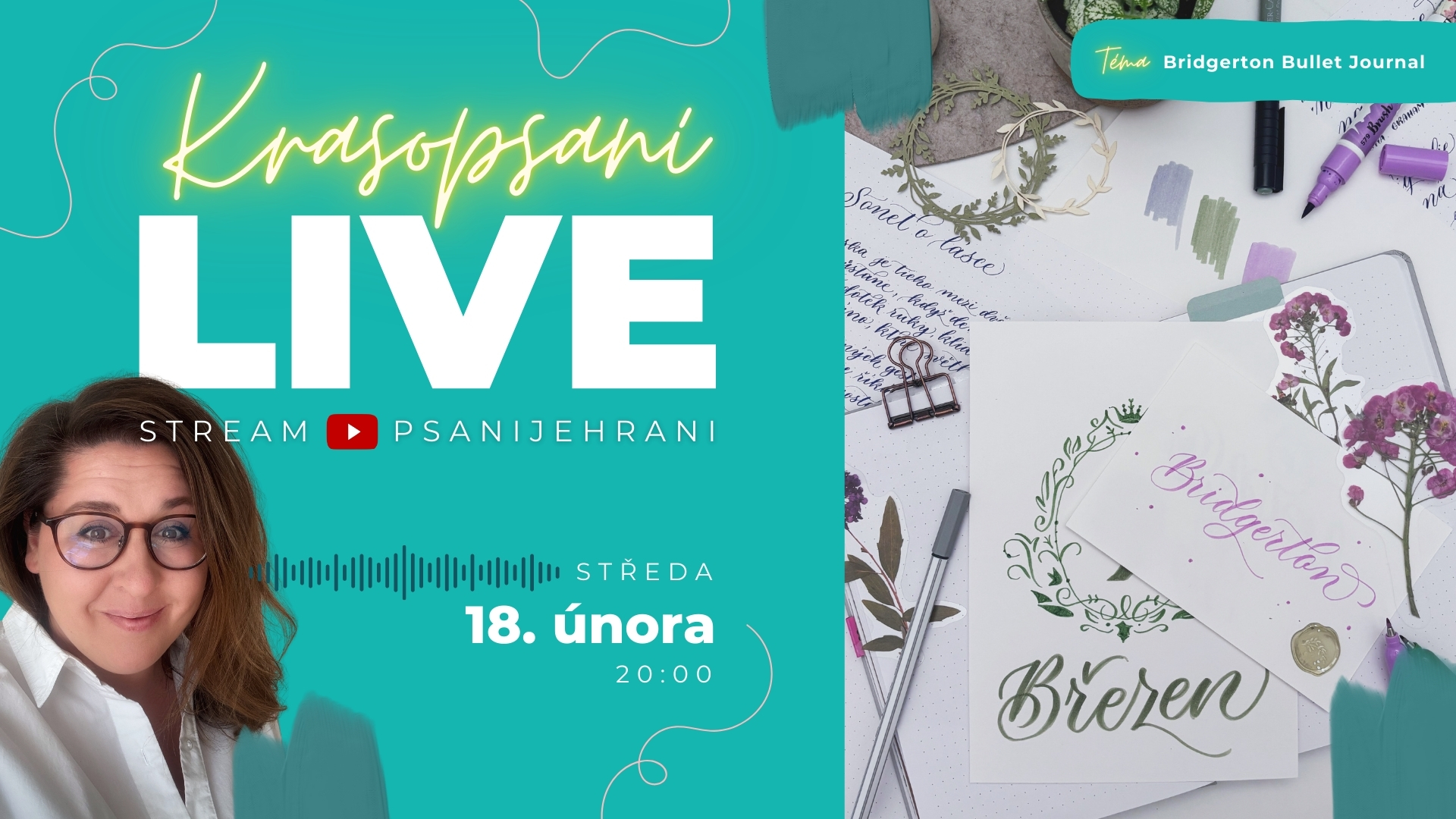 Březnový Bullet Journal ve stylu Bridgerton