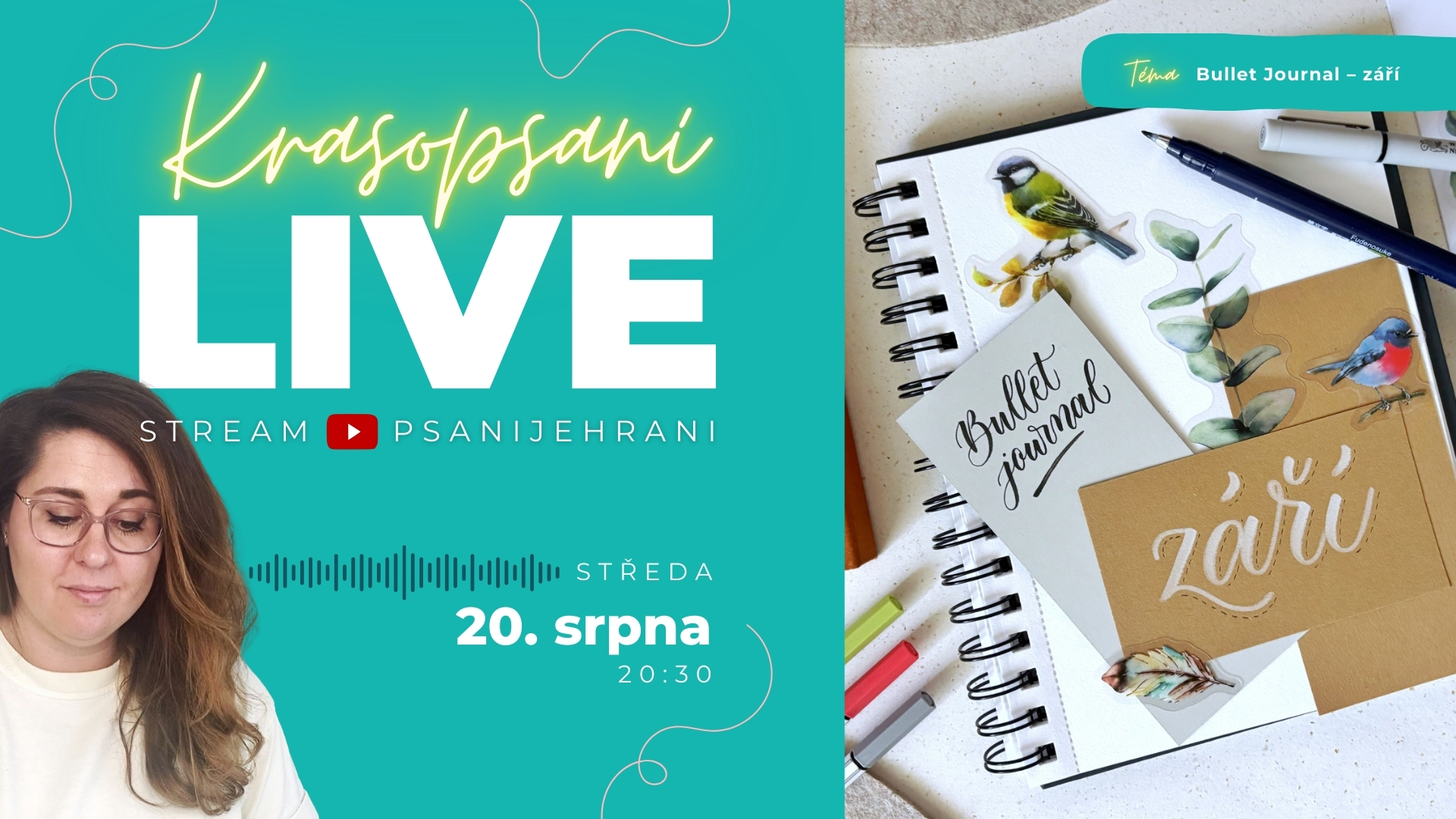 Zářijový Bullet Journal – jednoduchý podzimní layout 🍂