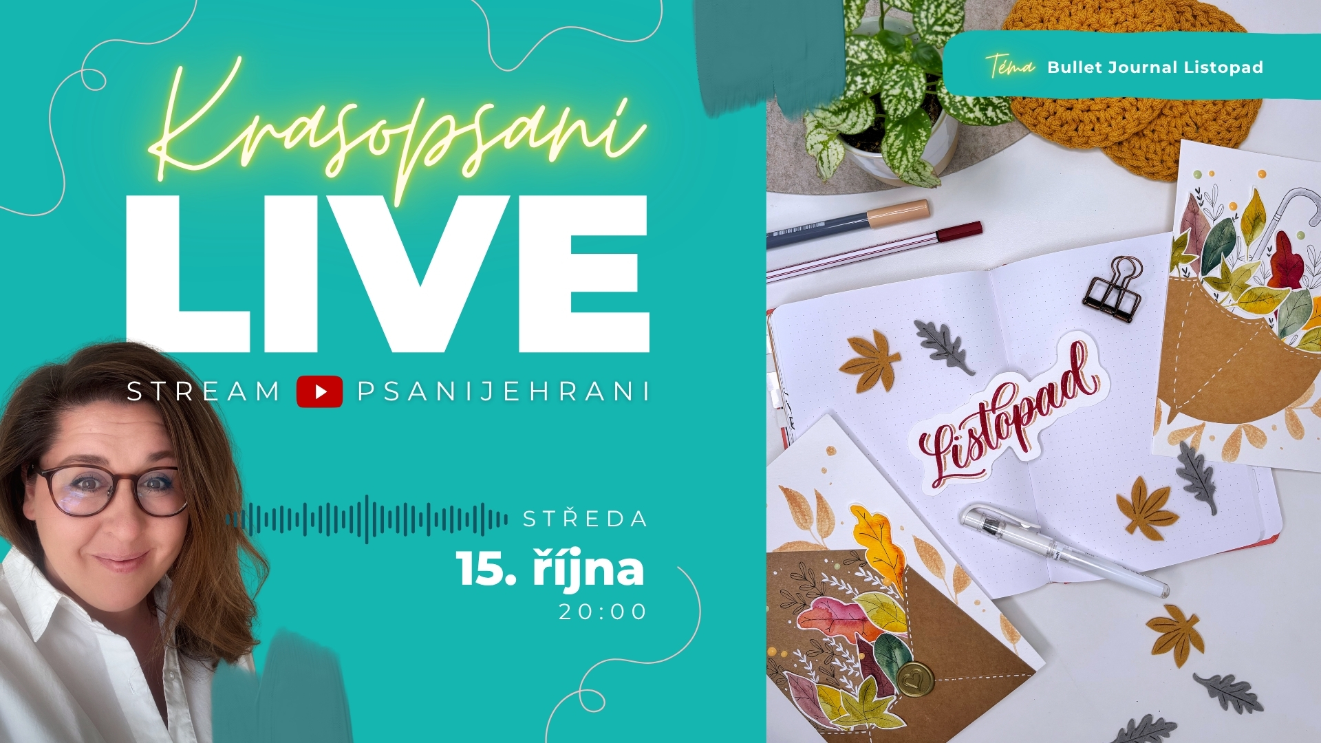 Listopadový Bullet Journal | Listy & deštníky